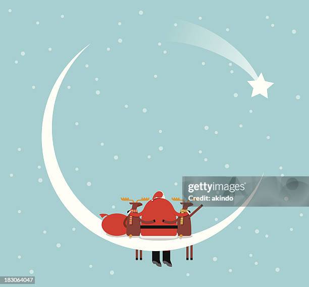beste freund - weihnachtsmann stock-grafiken, -clipart, -cartoons und -symbole