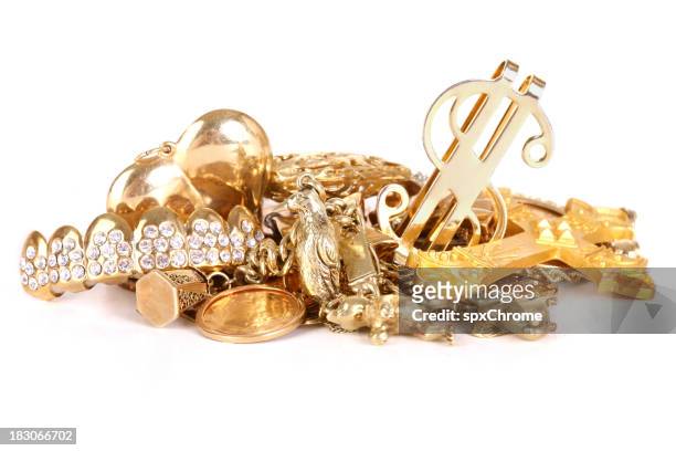 ouro charme - capped tooth imagens e fotografias de stock