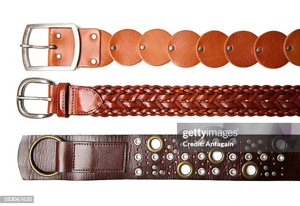 ceintures en cuir - ceinture en cuir photos et images de collection