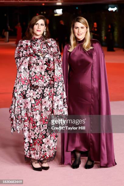 Laura Mulleavy and Kate Mulleavy attend the 2023 Academy Museum Gala at Academy Museum of Motion Pictures on December 03, 2023 in Los Angeles,...