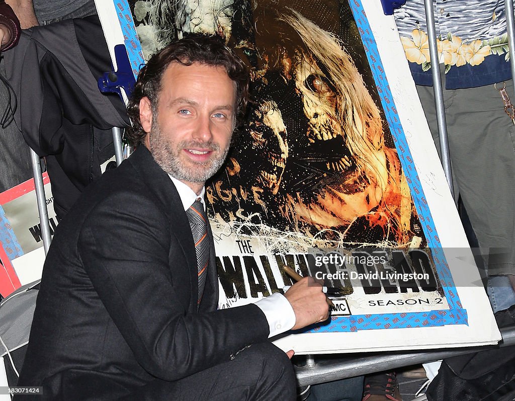 Premiere Of AMC's "The Walking Dead" 4th Season - Arrivals