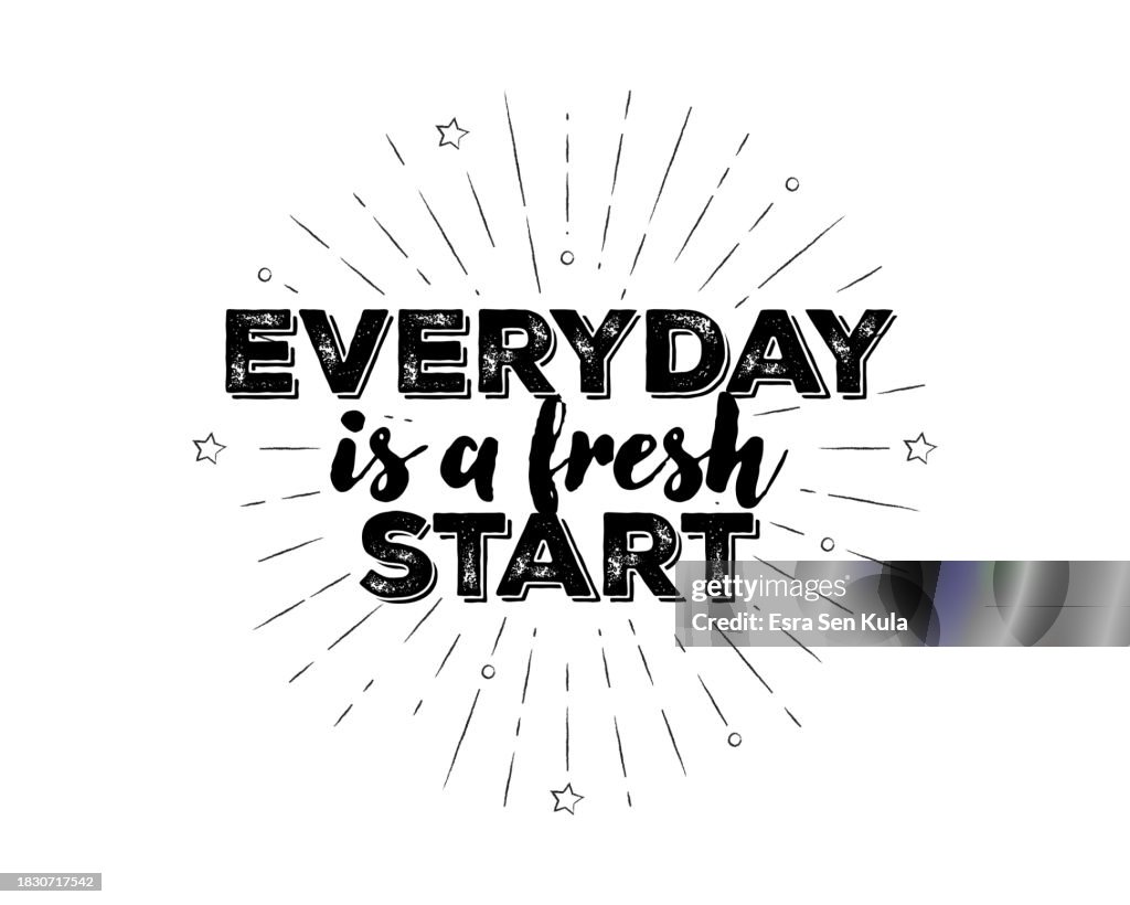 Handlettered Everyday ist ein frischer Starttext mit skizzenhaftem Feuerwerk