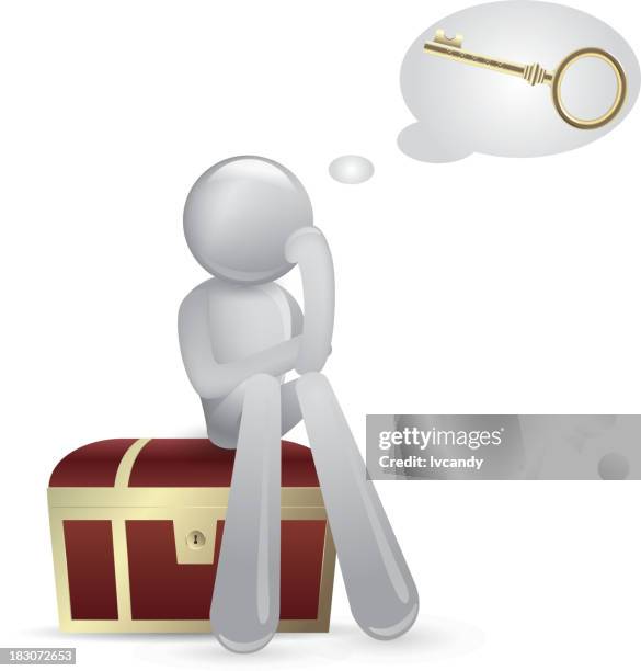 need a key - man keys white background stock illustrations