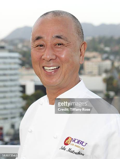 Chef Nobu attends "A Night With Nobu Matsuhisa" at the W Residences on October 3, 2013 in Hollywood, California.