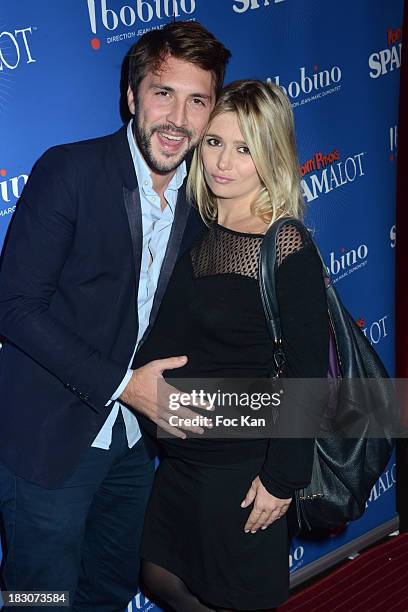 Marie Inbona and Alexandre Halimi attend the Spamalot Generale at Bobino on October 3, 2013 in Paris, France.