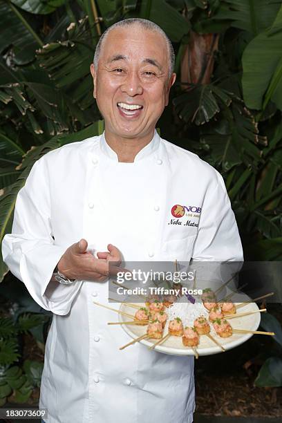 Chef Nobu attends "A Night With Nobu Matsuhisa" at the W Residences on October 3, 2013 in Hollywood, California.