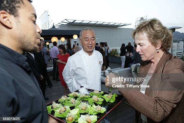 Chef Nobu attends "A Night with Nobu Matsuhisa" at the W Residences on October 3, 2013 in Hollywood, California.