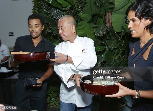 Chef Nobu attends "A Night with Nobu Matsuhisa" at the W Residences on October 3, 2013 in Hollywood, California.