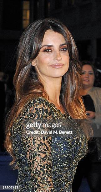 Penelope Cruz attends a special screening of "The Counselor" at the Odeon West End on October 3, 2013 in London, England.