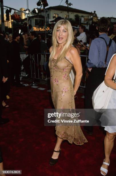 American actress Lydia Cornell attends the Westwood premiere of 'Halloween H20: 20 Years Later', held at the Mann Village Theatre in the Westwood...