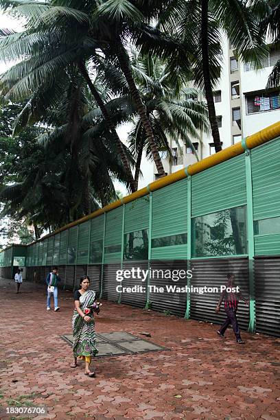 In 2010, a five meter tall noise barrier had been set up by the Mumbai Metropolitan Region Development Authority as a pilot project to test it...