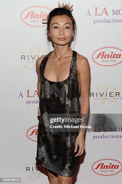 Actress/Stylist Sulinh Lafontaine arrives for A la mode Productions Presents Designers Night Out at Sofitel Hotel on October 3, 2013 in Los Angeles,...
