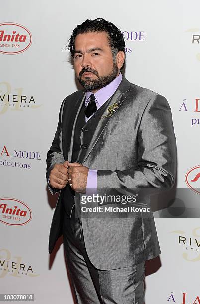 Designer Miguel Torres arrives for A la mode Productions Presents Designers Night Out at Sofitel Hotel on October 3, 2013 in Los Angeles, California.