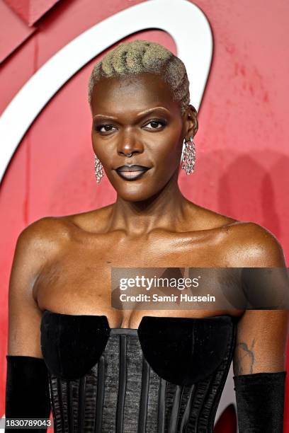 Sheila Atim attends The Fashion Awards 2023 presented by Pandora at the Royal Albert Hall on December 04, 2023 in London, England.