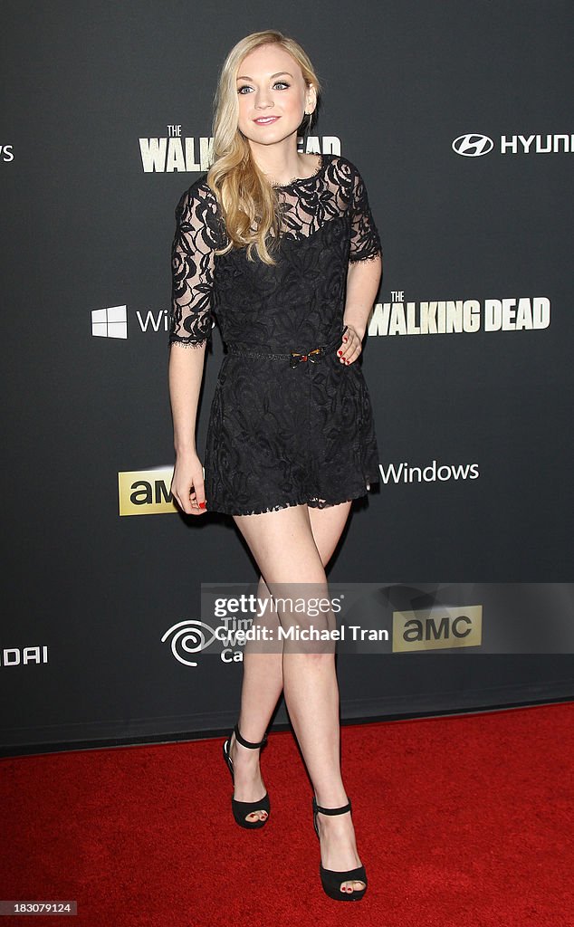 Premiere Of AMC's "The Walking Dead" 4th Season