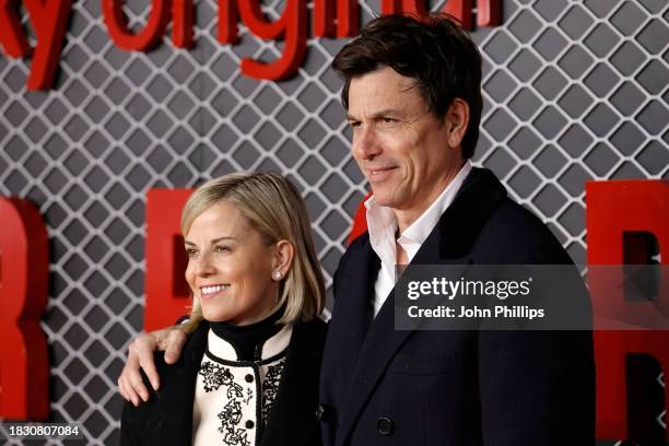 Susie Wolff and Toto Wolff attend the "Ferrari" Sky Premiere at Odeon Luxe Leicester Square on December 04, 2023 in London, England.