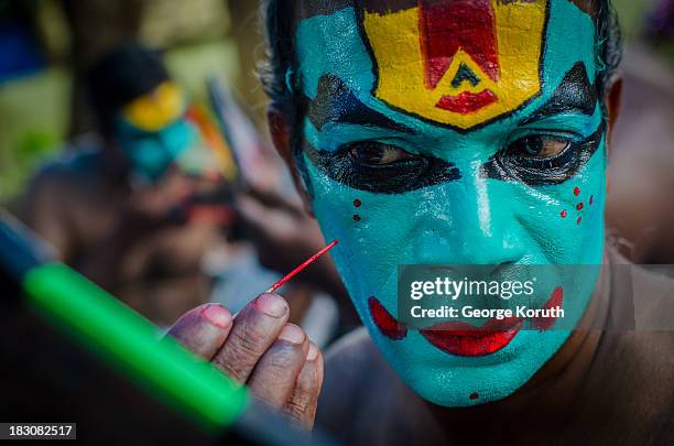 Kathakali is a highly stylized classical Indian dance-drama noted for the attractive make-up of characters, elaborate costumes, detailed gestures and...