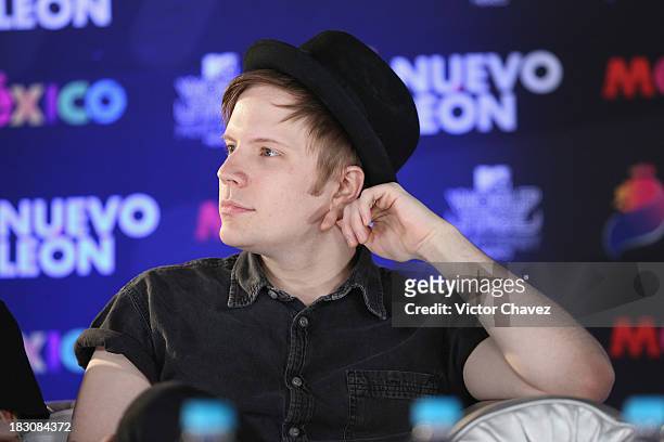 Joe Trohman of Fall Out Boy attends a press conference during the MTV World Stage Monterrey Mexico 2013 at Arena Monterrey on October 3, 2013 in...