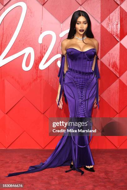 Munroe Bergdorf attends The Fashion Awards 2023 presented by Pandora at the Royal Albert Hall on December 04, 2023 in London, England.