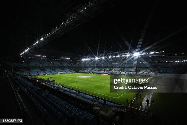 General view inside the stadium prior to the LaLiga EA Sports match between Celta Vigo and Cadiz CF at Estadio Balaidos on December 04, 2023 in Vigo,...