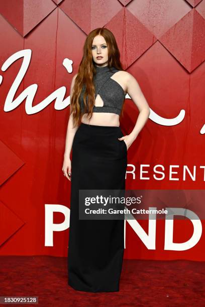 Ellie Bamber attends The Fashion Awards 2023 presented by Pandora at the Royal Albert Hall on December 04, 2023 in London, England.