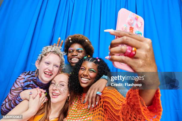 group portrait of fashionable friends - a lot of stock pictures, royalty-free photos & images