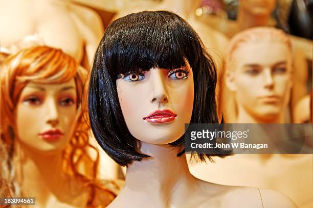 mannequin doll manufacturing, hanoi, vietnam - toupee stock pictures, royalty-free photos & images