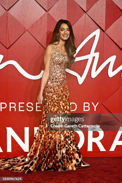 Amal Clooney attends The Fashion Awards 2023 presented by Pandora at the Royal Albert Hall on December 04, 2023 in London, England.