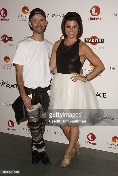Amy Salinger and guest attend the Marvista Entertainment & Lifetime with The Cinema Society screening of "House of Versace" at Museum of Modern Art...