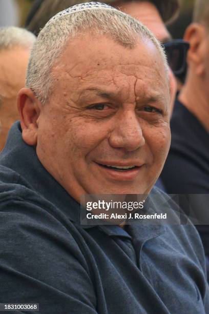 Lt. Gen. Gadi Eizenkot, Minister of Knesset and former IDF Chief of Staff, grieves for Col. Asaf Hamami, commander of Gaza Division's Southern...