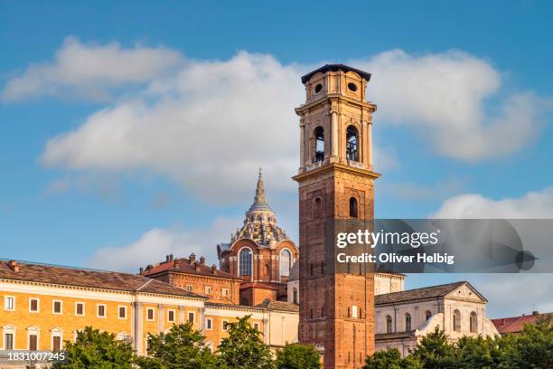 turin cathedral and the guarini tower - piedmont italy stock pictures, royalty-free photos & images