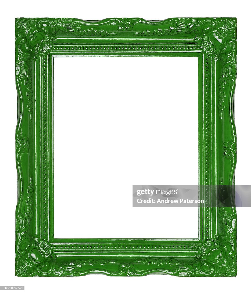 Green decorative picture frame