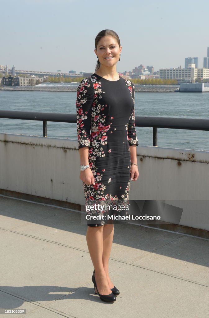 Crown Princess Victoria Of Sweden Visits The United Nations