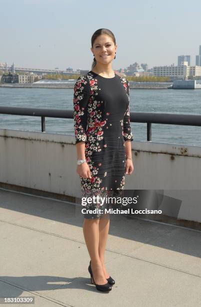 Crown Princess Victoria of Sweden visits The United Nations at the United Nations on October 4, 2013 in New York City.
