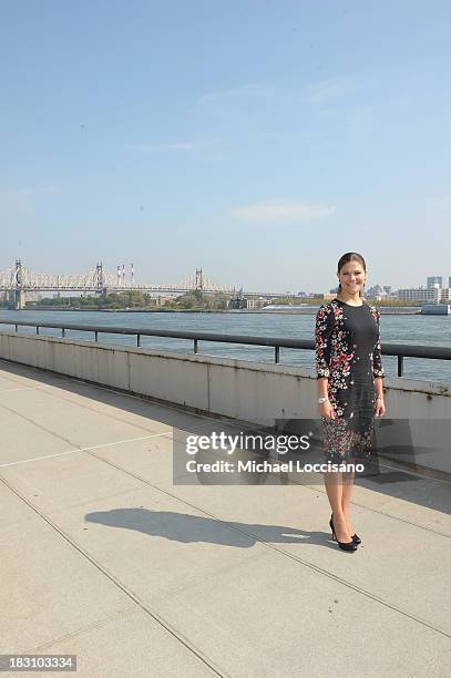 Crown Princess Victoria of Sweden visits The United Nations at the United Nations on October 4, 2013 in New York City.