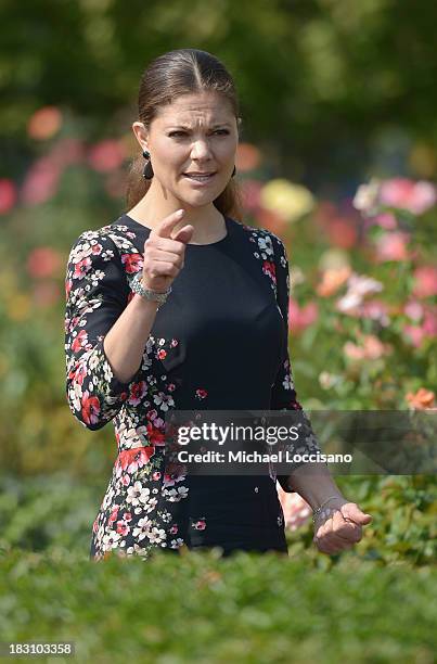 Crown Princess Victoria of Sweden visits The United Nations at the United Nations on October 4, 2013 in New York City.