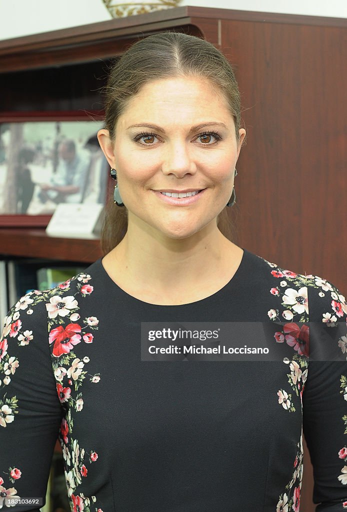 Crown Princess Victoria Of Sweden Visits The United Nations