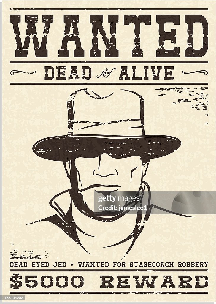Wanted Poster-Segnale inglese