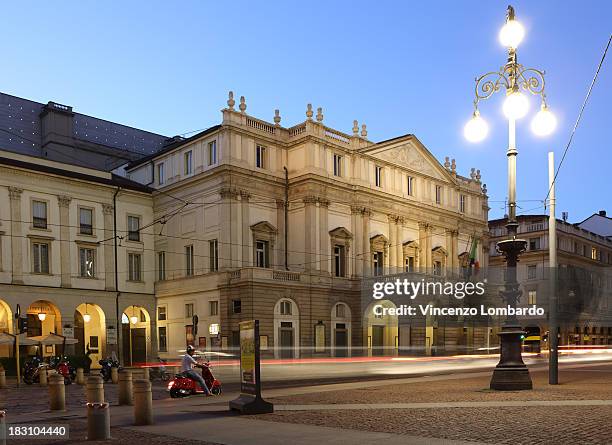 italy, lombardy, milan, teatro alla scala - teatro alla scala foto e immagini stock