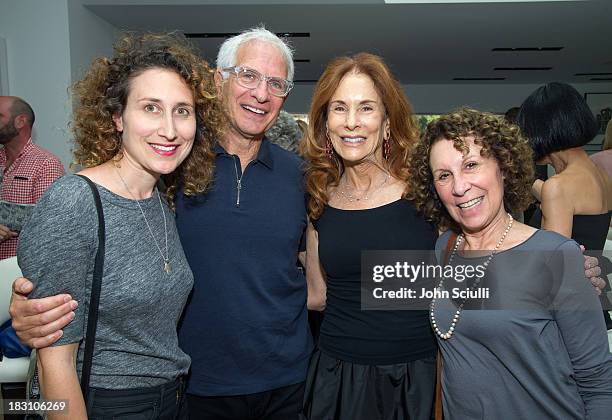 Gracie DeVito, Robert Hollander, Pamela Hollander and Rhea Perlman attend the Rema Hort Mann Foundation conversation with Susan and Michael Hort on...