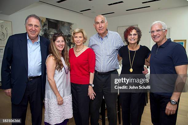 Stanley Hollander, Andrea Feldman-Falcione, Gail Hollander, Michael Hort, Susan Hort and Robert Hollander attend the Rema Hort Mann Foundation...