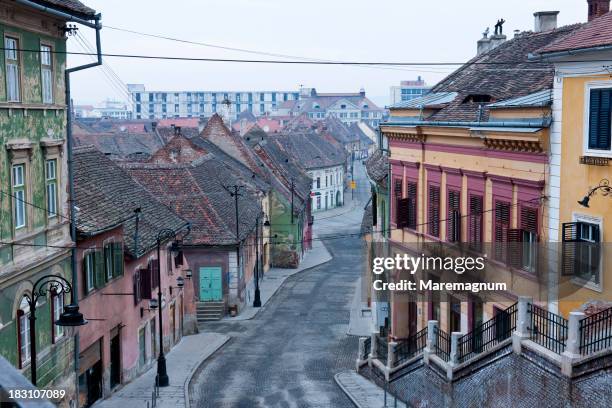 ocnei street - timisoara stock pictures, royalty-free photos & images