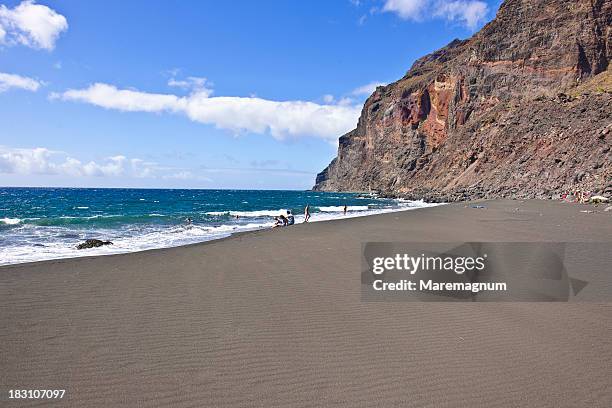 valle gran rey, playa (beach) del inglés - inglés imagens e fotografias de stock