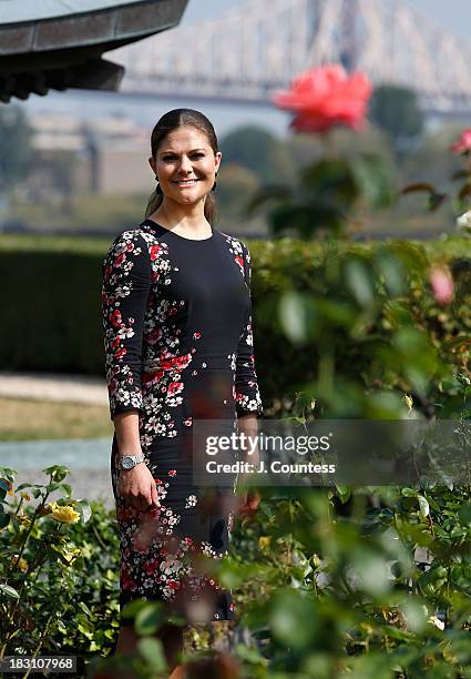 Crown Princess Victoria Of Sweden visits the United Nations on October 4, 2013 in New York City.