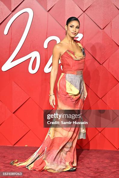 Vick Hope attends The Fashion Awards 2023 presented by Pandora at the