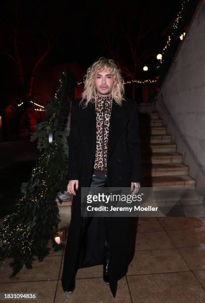 Bill Kaulitz attends "Christmas with Tokio Hotel" presented by AmazonMusic on December 04, 2023 in Berlin, Germany.
