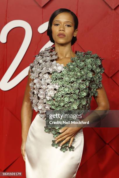 Taylor Russell attends The Fashion Awards 2023 Presented by Pandora at the Royal Albert Hall on December 04, 2023 in London, England.