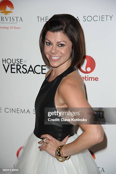 Amy Salinger attends Marvista Entertainment And Lifetime With The Cinema Society Host A Screening Of "House Of Versace" at MOMA on October 3, 2013 in...