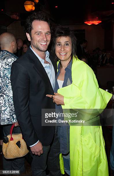 Matthew Reese and Director Sara Sugarman attends the Marvista Entertainment And Lifetime With The Cinema Society Screening Of "House Of Versace"...