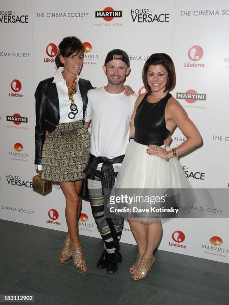 Barbet Smith, Derek Roche and Amy Salinger attends Marvista Entertainment And Lifetime With The Cinema Society Host A Screening Of "House Of Versace"...